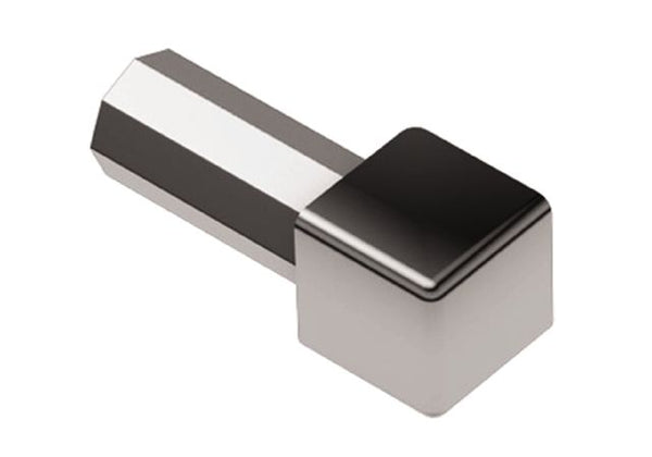 Quadec coin interne/externe aluminium chrome anodise poli 12mm schluter