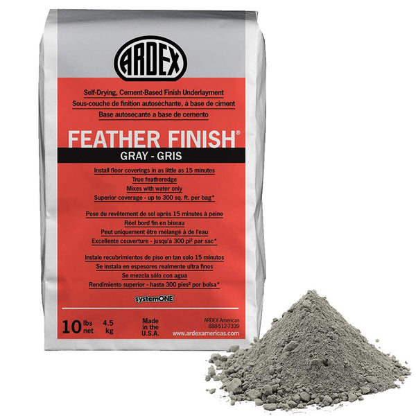 Niveleur feather finish gris prise rapide base de ciment 4.5kg ardex