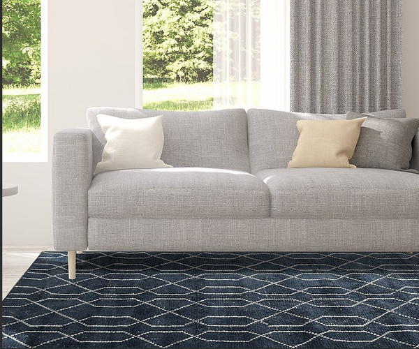 Carpette lucca 5x7 indigo