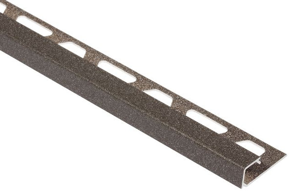 Trendline quadec aluminium colore texture anthracite clair 12.5mm schluter